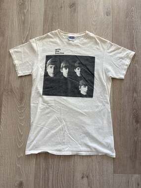 The Beatles Junk Food Tees 'With The Beatles' Album Cover Graphic T-Shirt